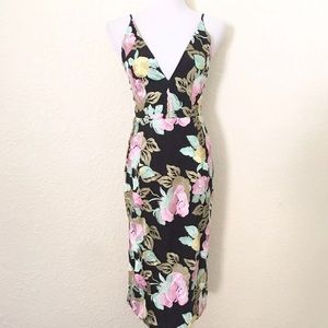 Dress the Population Floral embroidery dress